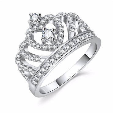 Women's Crown Zircon Ring