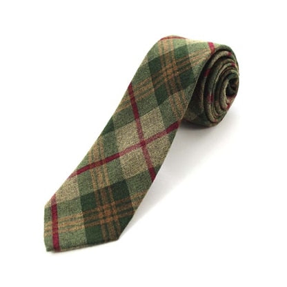 High Quality Plaid Solid  Tie