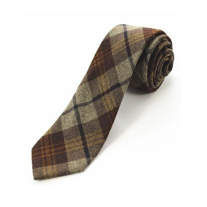 High Quality Plaid Solid  Tie