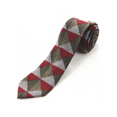 High Quality Plaid Solid  Tie