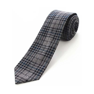 High Quality Plaid Solid  Tie