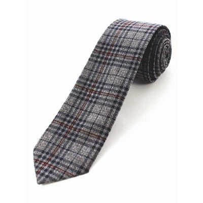 High Quality Plaid Solid  Tie