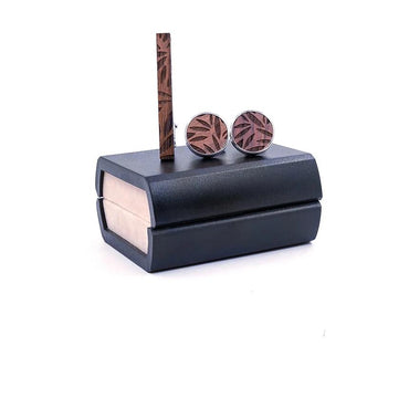 Men Vintage Wood Alloy Copper  Pin
