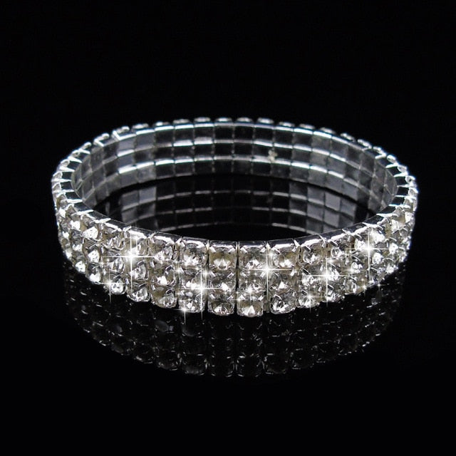 Wide 6 Row Pearl Bracelets Ban