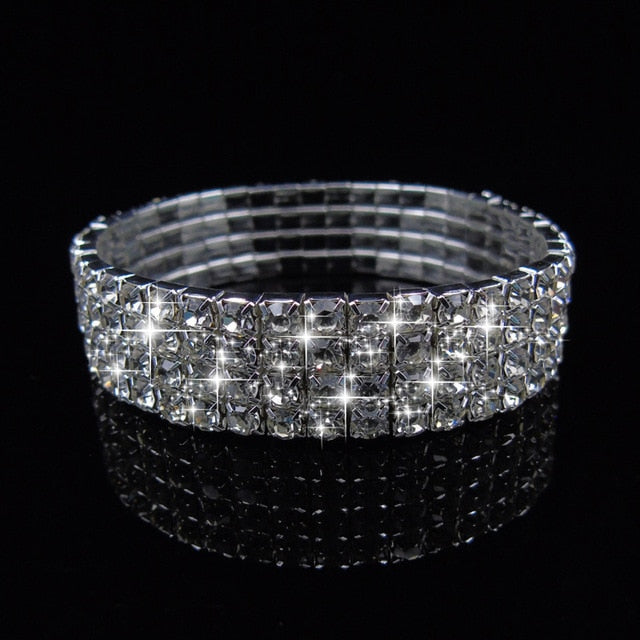 Wide 6 Row Pearl Bracelets Ban