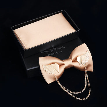 Metal Golden Wings Two Layer Neck