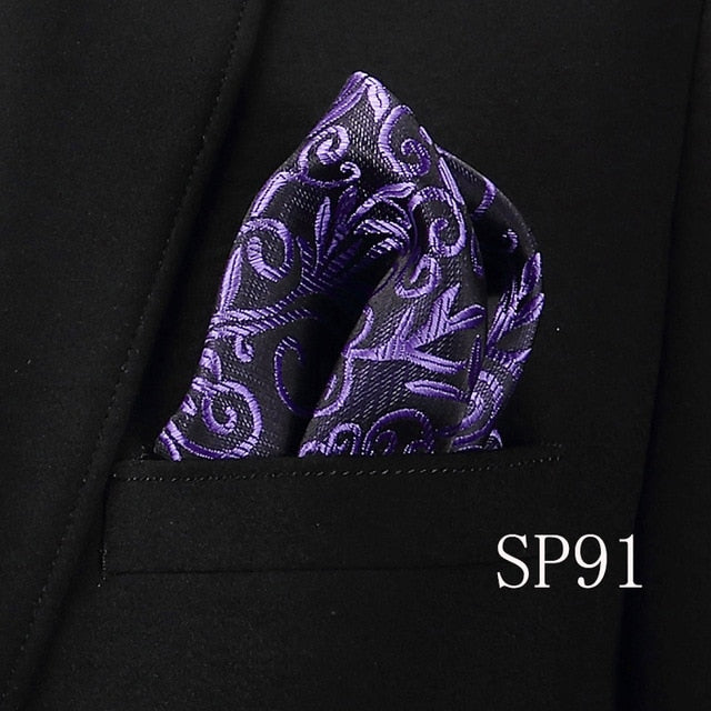 Mens Pocket Squares Solid Pattern