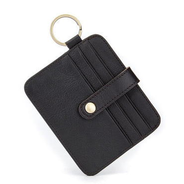 Men Cardholder with Ring Genuine Leather