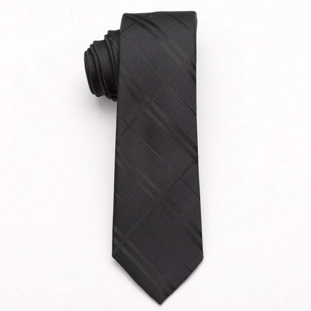 Men Skinny Polyester Tie