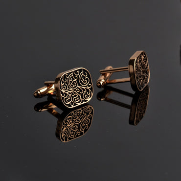Design Carving Cufflink for Mens