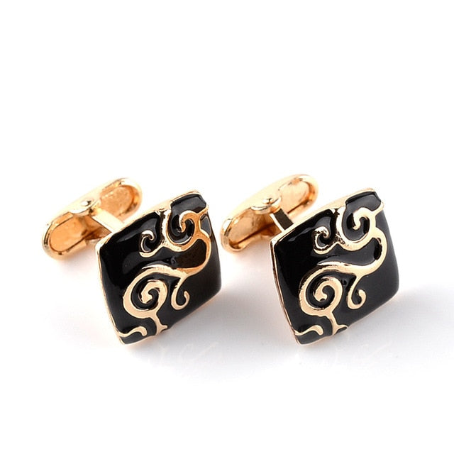 Design Carving Cufflink for Mens