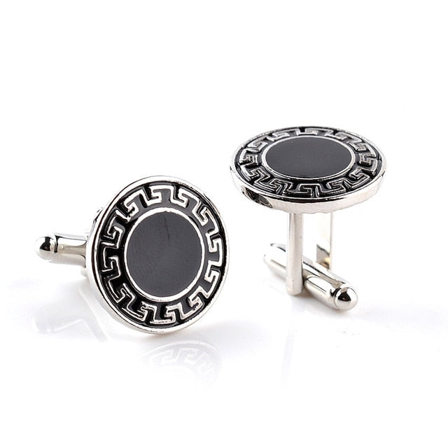 Design Carving Cufflink for Mens